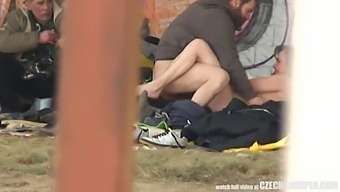 Amateur Threesome Engages In Public Sex In Homemade Video