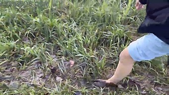 Strolling Barefoot Through A Swampy Marsh - Muddy Feet