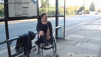 Handicapped Pornstar Exhibits In Public: A Daring Display Of Nudity