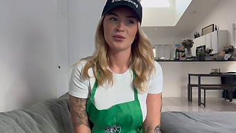 Barista Cheating On Her Boyfriend And Asking For More Passion In Their Sex Life.