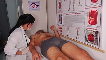 The Guy Got An Unexpected Hard One In Front Of A Nurse.